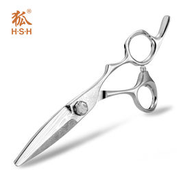 Damascus Pattern Antique Barber Scissors Sliding Cutting Customized Logo
