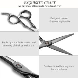 5.5 Inch Professional Titanium Hair Scissors Beautiful Shape High Sharpness