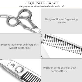 Japanese Steel Hair Thinning Scissors , Stable High End Japanese Cobalt Shears