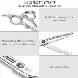 6.0" Professional Barber Scissors , Precise High End Hair Cutting Shears