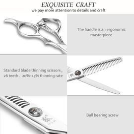 Professional Special Hairdressing Scissors , Cobalt Steel Scissors T Tooth Shape