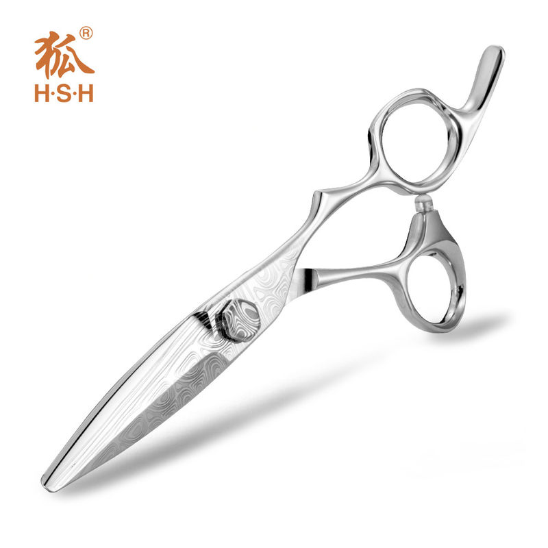 Damascus Pattern Antique Barber Scissors Sliding Cutting Customized Logo